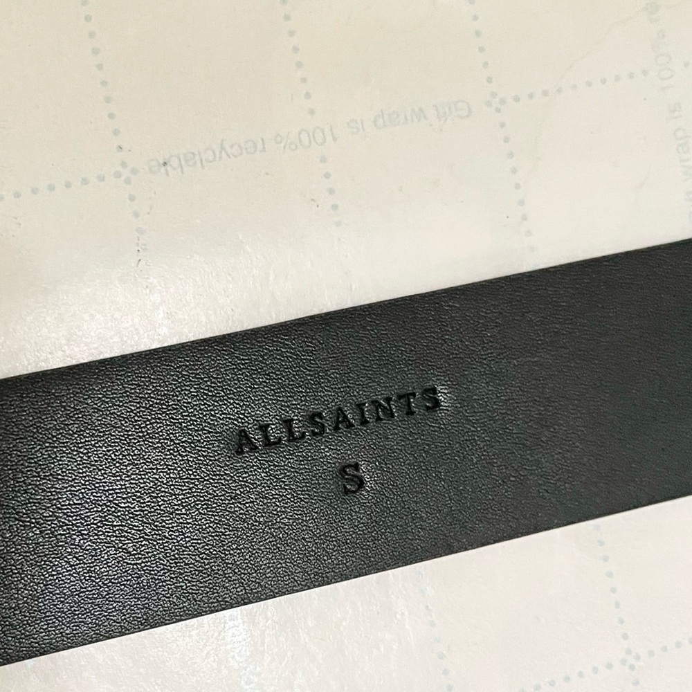 All Saints eyelet leather belt - Picture 7 of 10